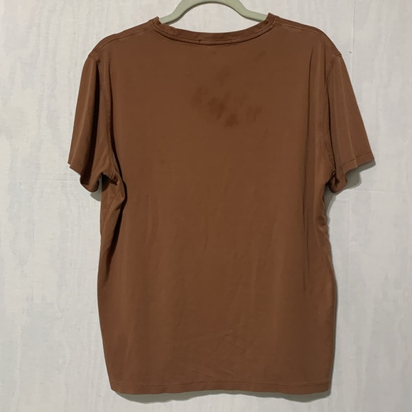 Robert Barakett Pima Cotton Tan Tee Shirt - Picture 4 of 5